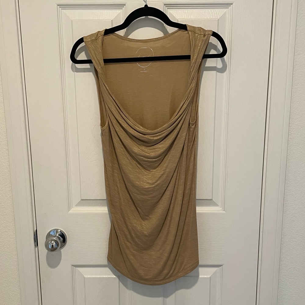 INC - dressy tank top - shimmery light material - Medium - scoop neck